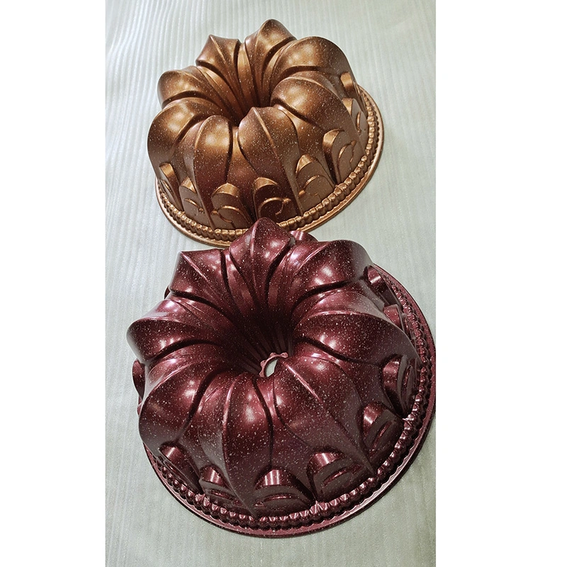 Die Casting Aluminium Non Stick Round Bundt Cake Baking Molds Cake Ring Molds for Baking