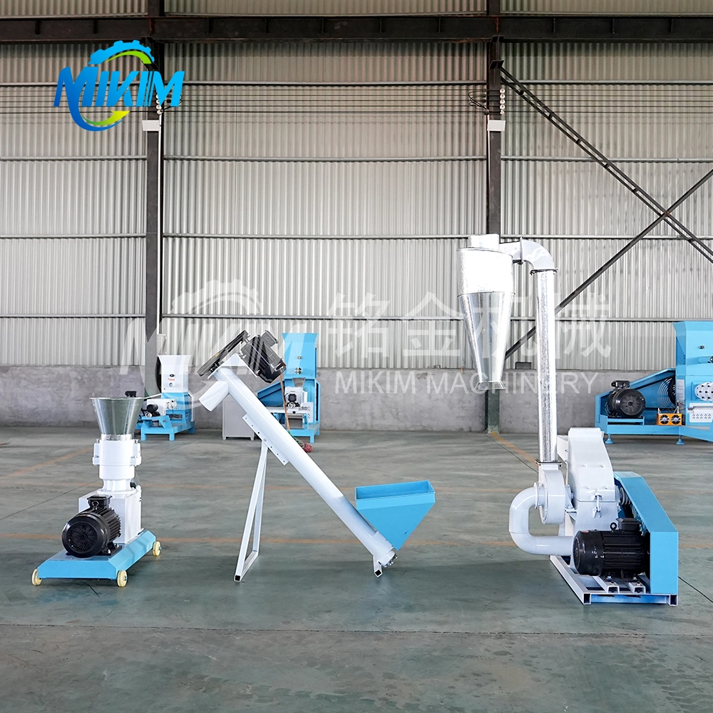 Animals Feed Pellets Making Machine Horse Livestock Feed Pellet Machine Suppliers Wood Grinding Powder Pellet Maker Production Line