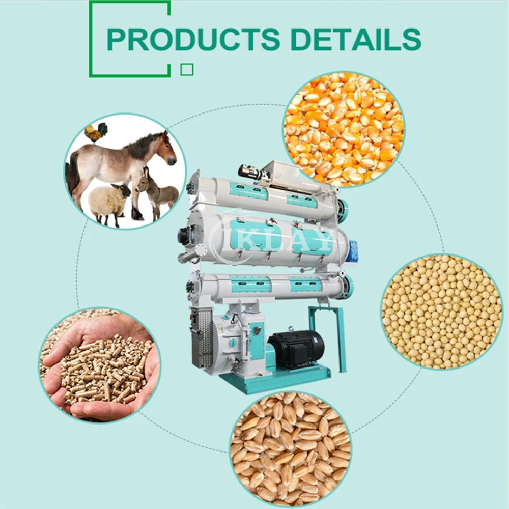 Automatic Feed Pelletizer Chicken Sheep Cattle Cow Goat Feed Pellet Making Machine Fish Shrimp Animal Feed Pellet Mill