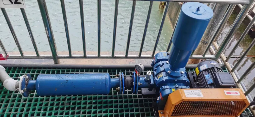 High Pressure Water-Cooled Three Lobes Roots Blower Pneumatic Conveying Equipment with Big Air Volume
