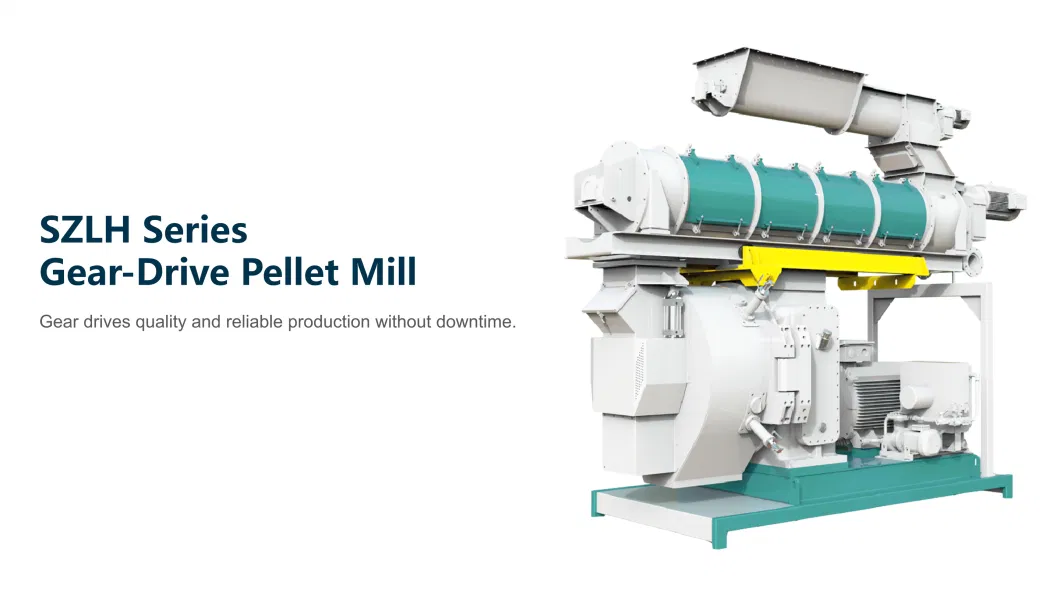 Best Price of Gear Drive Pig and Livestock Animal Feed Ring Die Pellet Mill with CE Certification