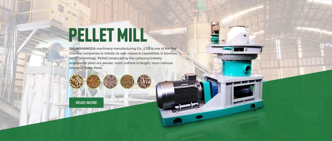 Shd High Efficient Ring Die Biomass Pelletizer Wood Granulator Sawdust Pellet Press Machine Wood Pellet Mill