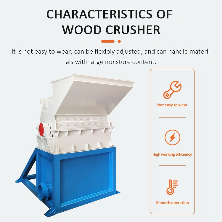 Waste Small Wood Branch Crusher / Wood Chopper Wooden Corn COB Hammer Machine