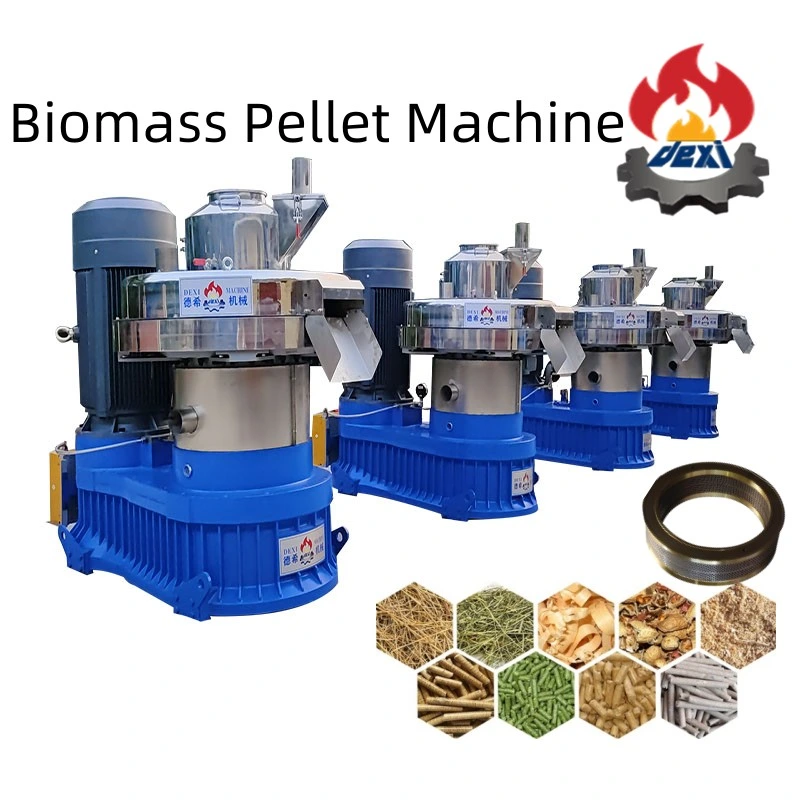 Wood Pellet Making Machine Line New Condition Press Flat Die Wood Pellet