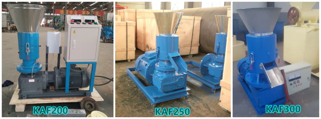 Easy Operate 300-400kg/H Flat Die Wood Pellet Machine Price