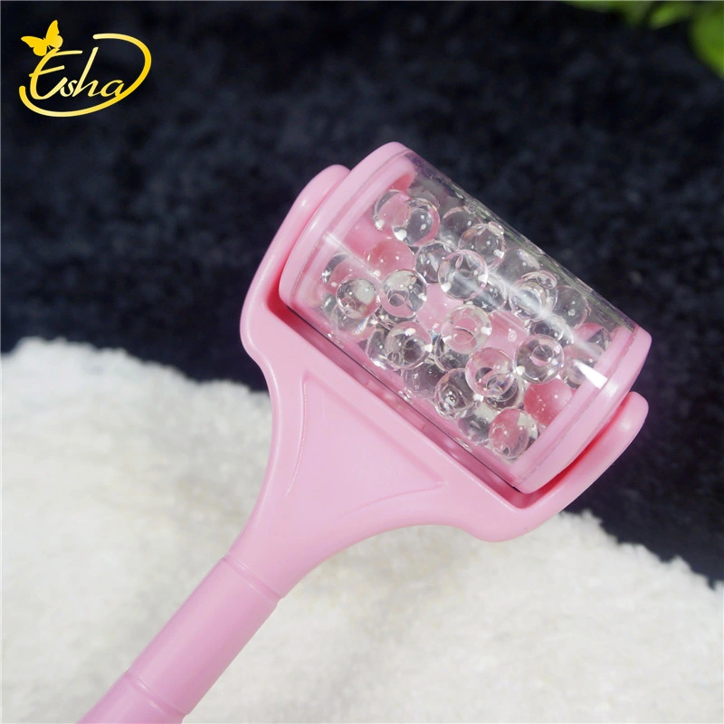 Ice Roller Plastic Ice Pellets Shrinkage Pore Fade Wrinkles Face Massage Roller for Face Treatment