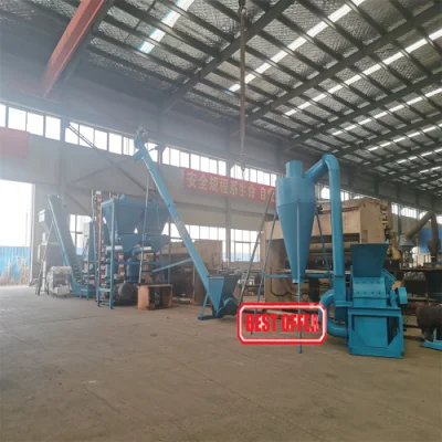  Gran capacidad 800kg -1000kg/H Coconut Husk Chips Pellet martillo Molino Trituradora de astillas de madera trituradora de madera molino de martillo para biomasa llena Línea de pellets de madera