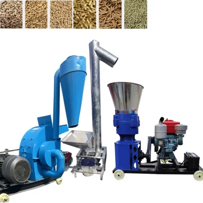  Proveedor mayorista de alimentos para animales Pelletizing Machine heno Grass Pellets Flat Máquina de pellets