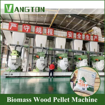  CE automático EFB anillo vertical Madera de la matriz aserrín polvo biomasa Línea de producción de la planta de la máquina de la pellets de combustible para el combustible de la caldera