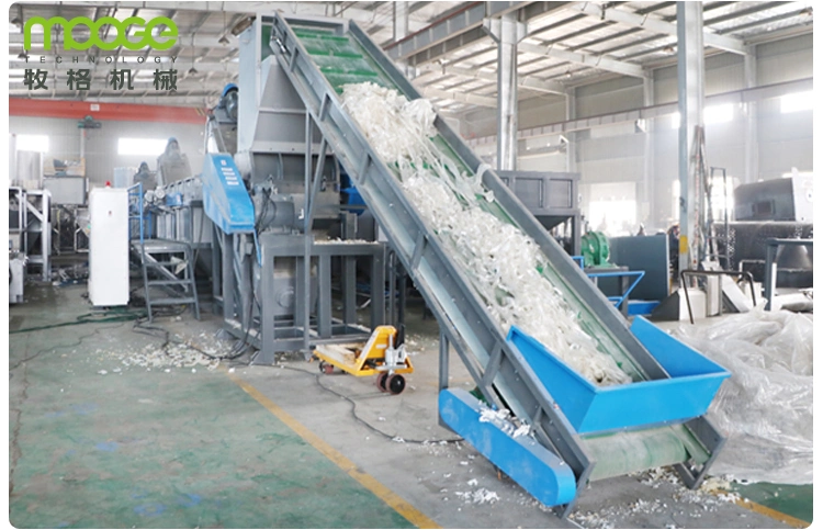 New Design HDPE LDPE LLDPE BOPP PP PE Film Woven Bag Jumbo Bag Plastic Flakes Scrap Recycling Crushing Washing Line Recyle Plant Crusher Machine