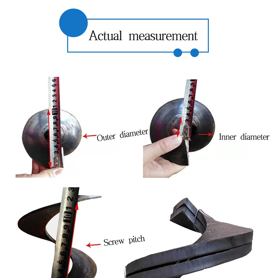 High Quality Steel Screw Conveyor Continuous Chaftless Spiral Helical Blade