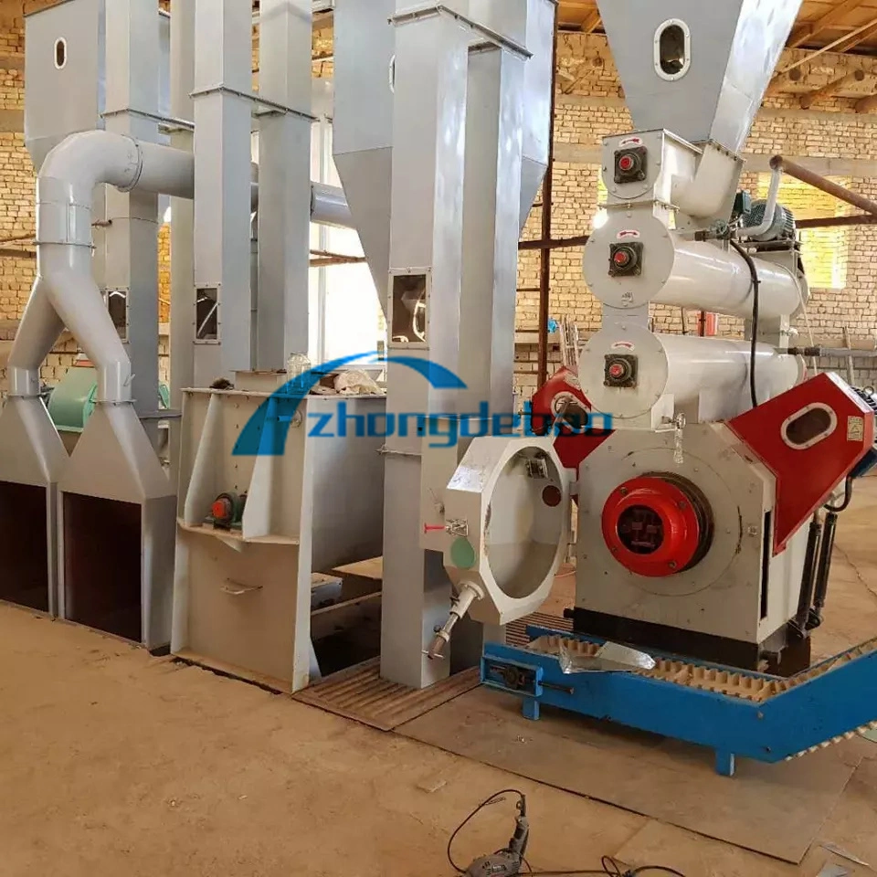 Complete Small Scale Farm Cheap Livestock Pig Cow Cattle Animal Chicken Poultry Feed Pellet Machine for Making Processing Milling Grass Fodder Production Line