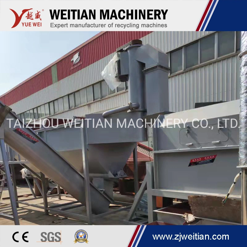 Waste Plastic HDPE LDPE PP PE Pet Milk Bottle Flakes Crushing Crusher Washing Dewatering Recycling Machine