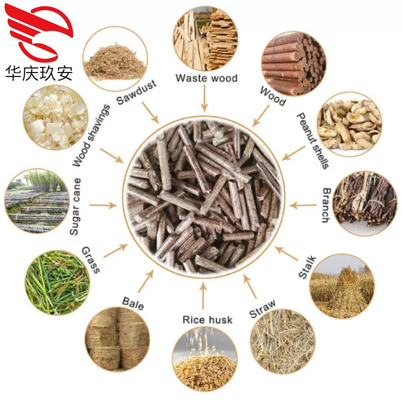 1-10t/H Sawdust Pine Miscellaneous Wood Peanut Shell Sawdust Wood Granulator Wood Pellet Mill Biomass Pellet Machine