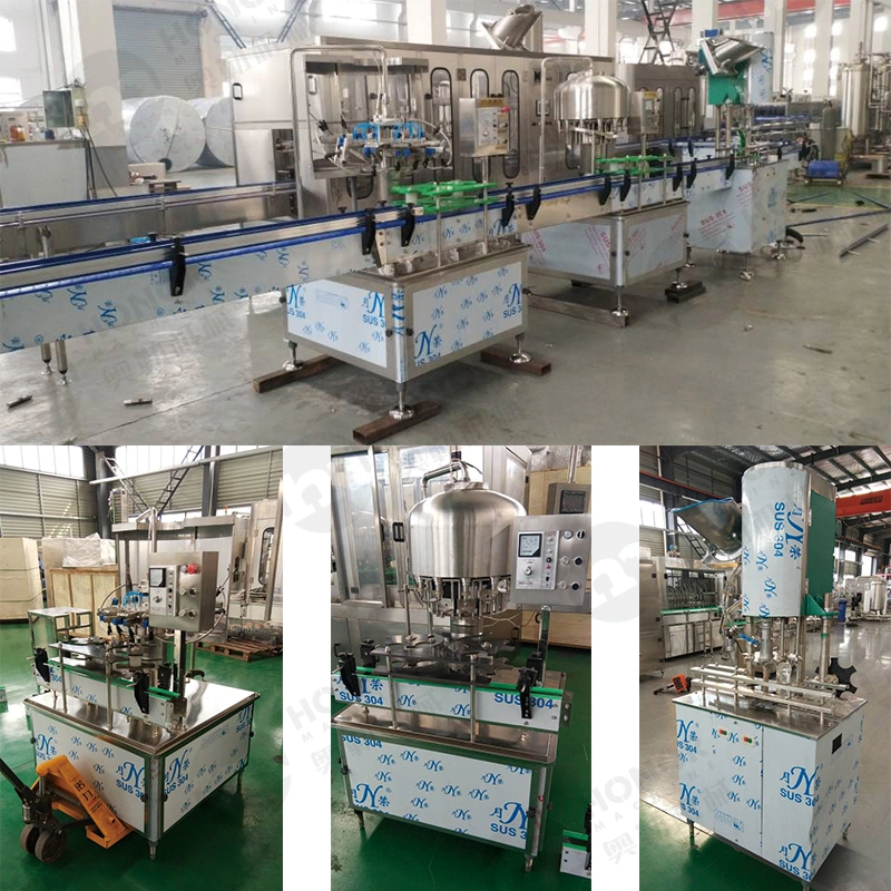 Small Capacity Linear Type Liquid Beverage Drinking Water Juice Filling Bottling Machine/Washing Capping Packaging Equipment