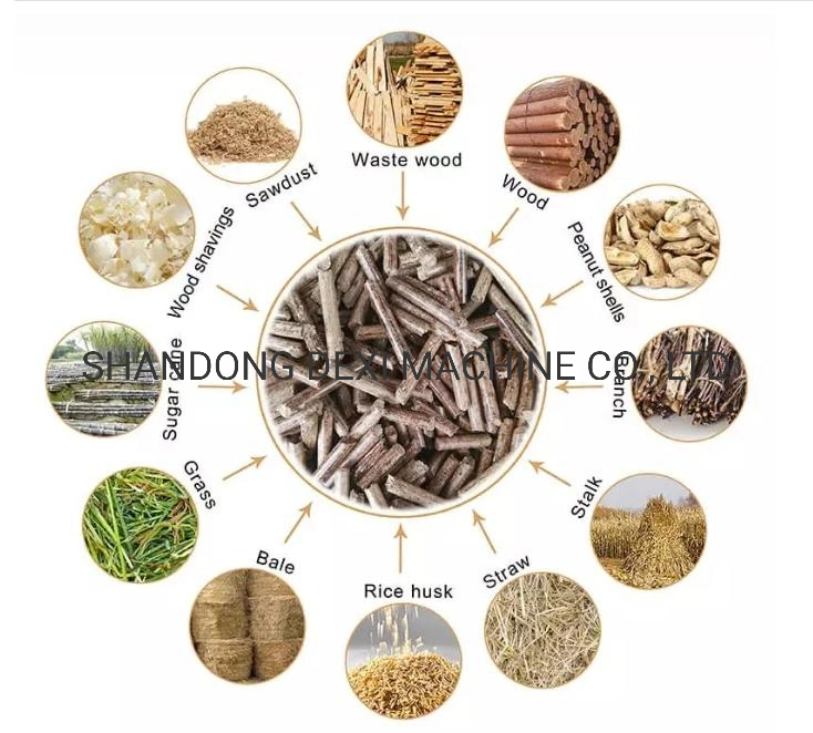 Wood Pellet Making Machine Line New Condition Press Flat Die Wood Pellet