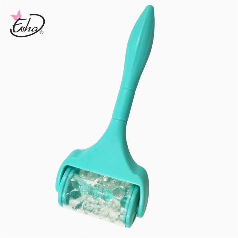 Ice Roller Plastic Ice Pellets Shrinkage Pore Fade Wrinkles Face Massage Roller for Face Treatment