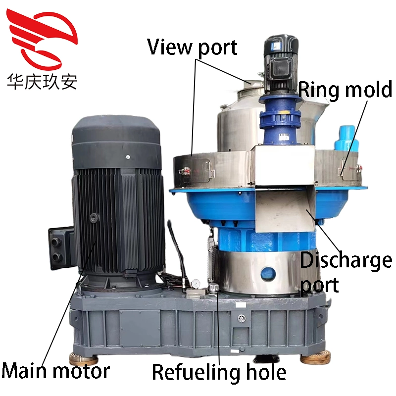 Pellet Size 8mm Raw Material Waste Wood Ring Die (vertical Located) Pellet Mill with CE Certification