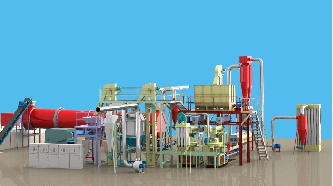 Hot Sale CE Approved Series Pellet Production Equipment / Biofuel Pellet Making Machine /Wood Sawdust Pellet Making Mill Vertical Ring Die Biomass Wood