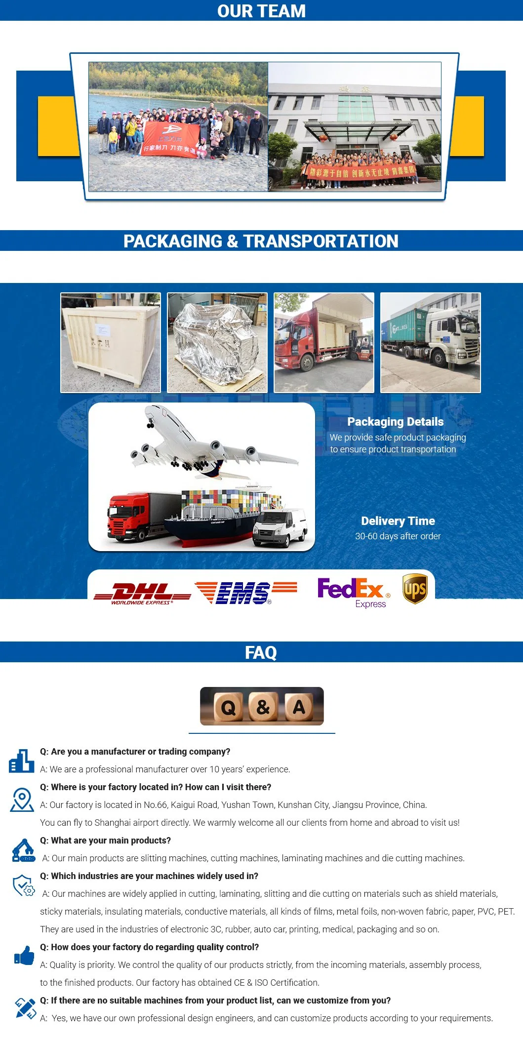 Overseas Service Provided Electrical Appliance Flat Die Cutting Machine