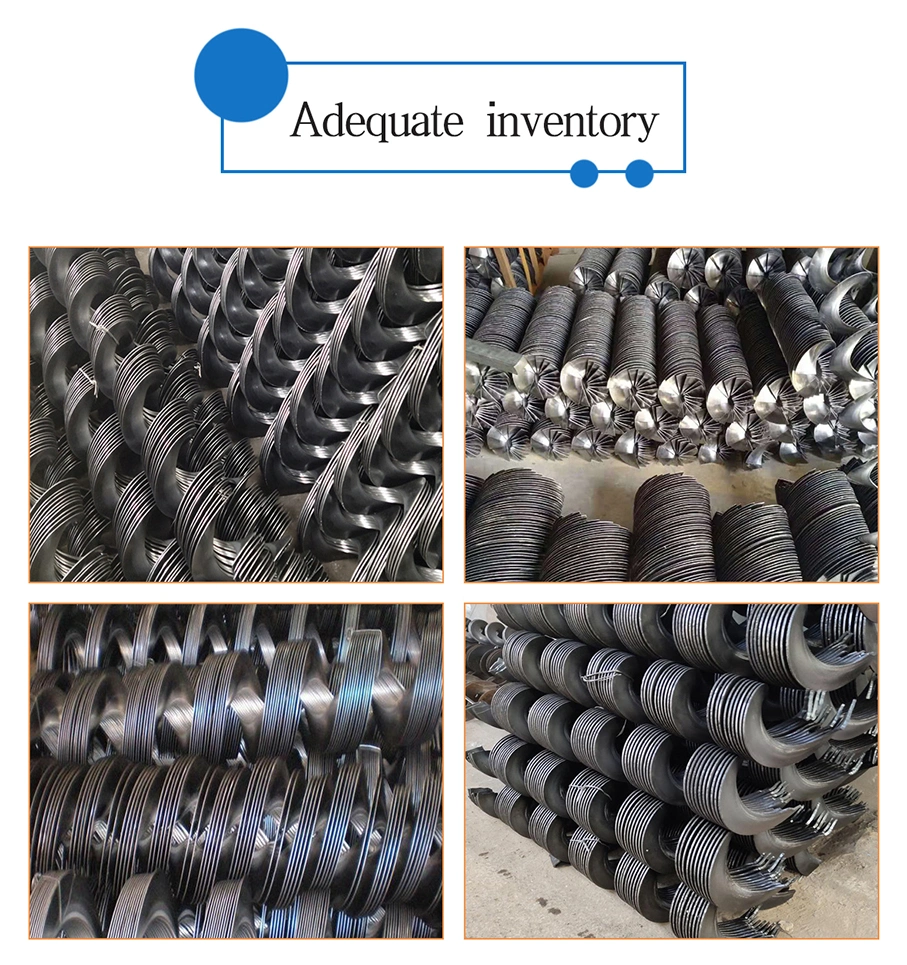 High Quality Steel Screw Conveyor Continuous Chaftless Spiral Helical Blade