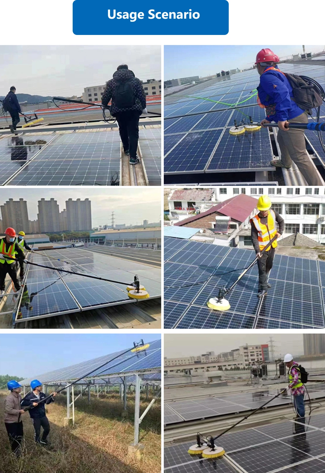 Wanlv Sunny Brand Solar Cleaning System for Protecting and Washing Photovoltaic Farms Cleaning Windows Glass Wall Wipe