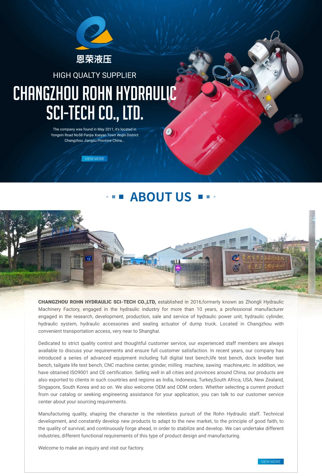 Made in China Automobile Transport Vehicle Hydraulic Lifting Parking Lot Customization Hydraulic System