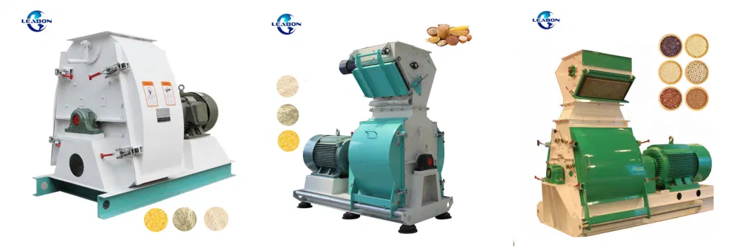 Automatic Poultry Feed Grain Grinding Hammer Mill Water Drop Feed Crusher Grinder Machine