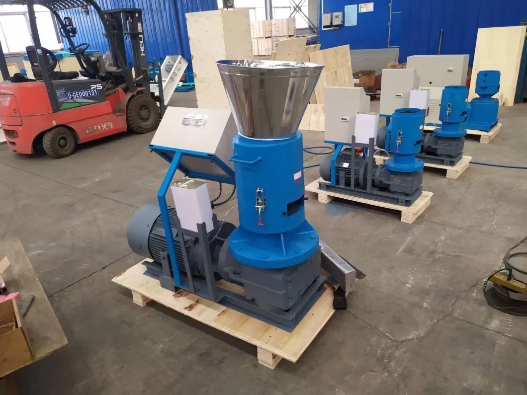 400-600kg/H Wood Pellet Line Mill Moving Roller 420 with Automatic Lubrication System Air Dryer and Packaging Hot Sell in South American