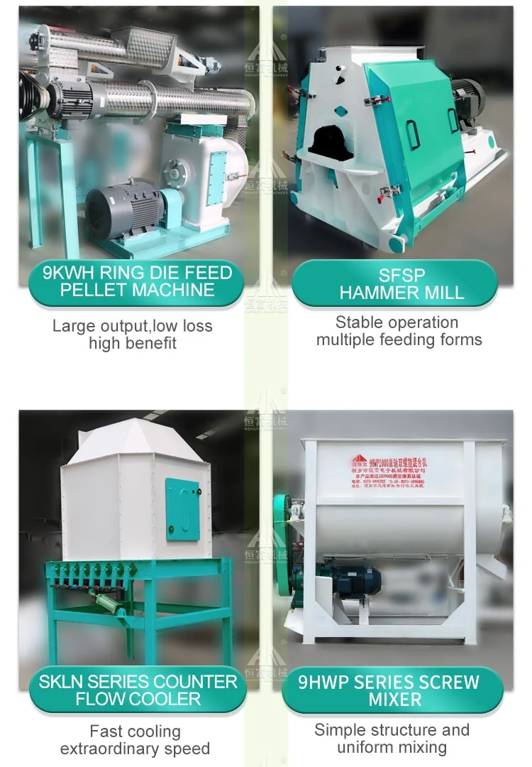 Feed Pellet Making Machine Animal Feeding Grass Pellet Mill Granulator Machine Line