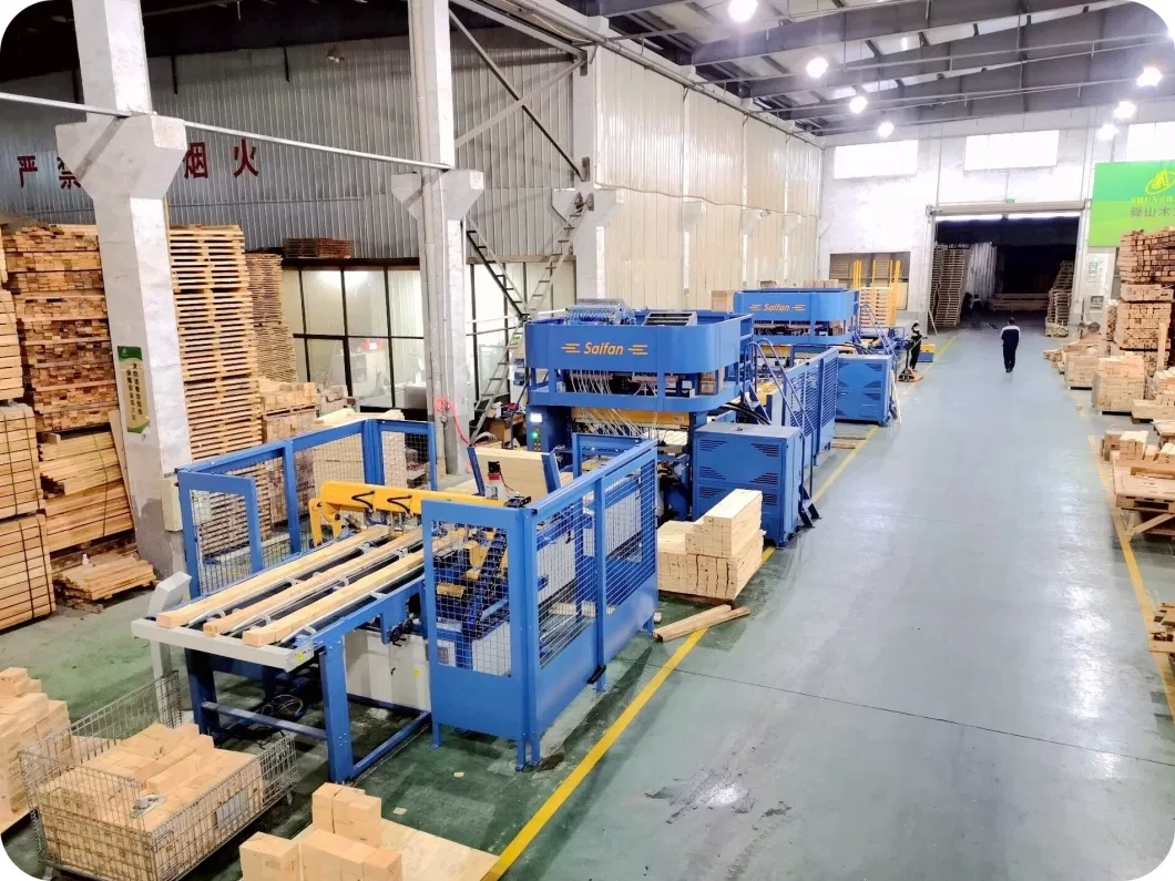 China Supplier High Quality Automatic Wood Feeding Cutting Nailing Stacking Machine