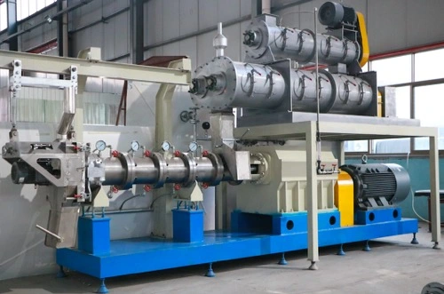 Chinese Aquatic Floating Fish Feed Pellet Manufacturer Processing Line Machinery Twin-Screw Extruder