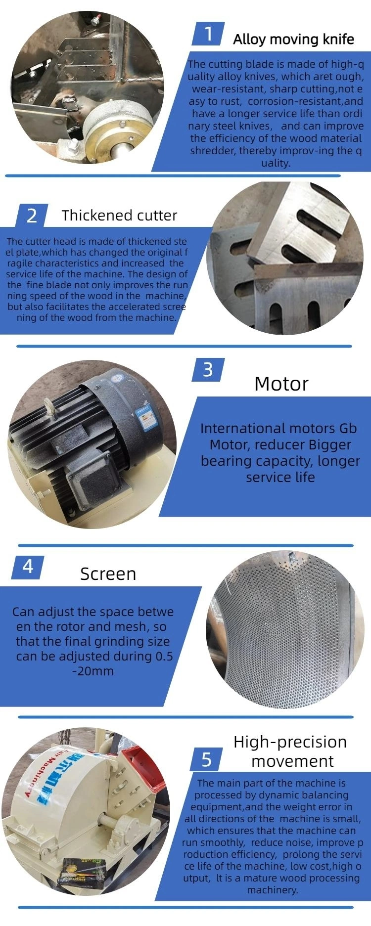 Wood Crushing Wood Sawdust Crusher Machine Hammer Mill