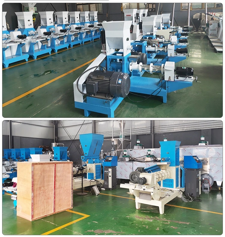 2023 New Design 2-3t/H 4-6t/H Fully Automatic Floating Fish Feed Pellet Machine Plant Production Line Dog Food Machine Twin Screw Extruder for Pet Food Making