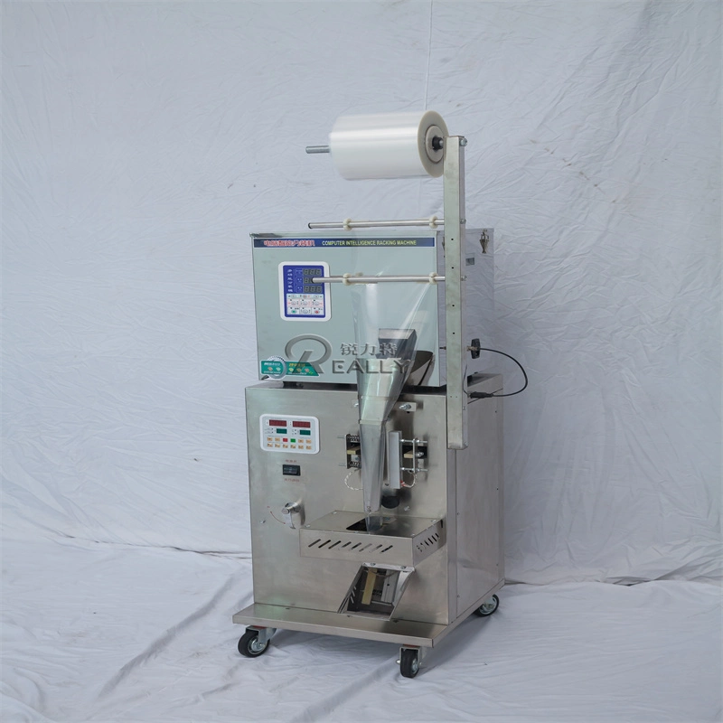 Manual Feeding Sachet Coffee Nuts Tea Powder Filling Packing Fish Pellet Packing Machine Granular Pouch Packaging Machine