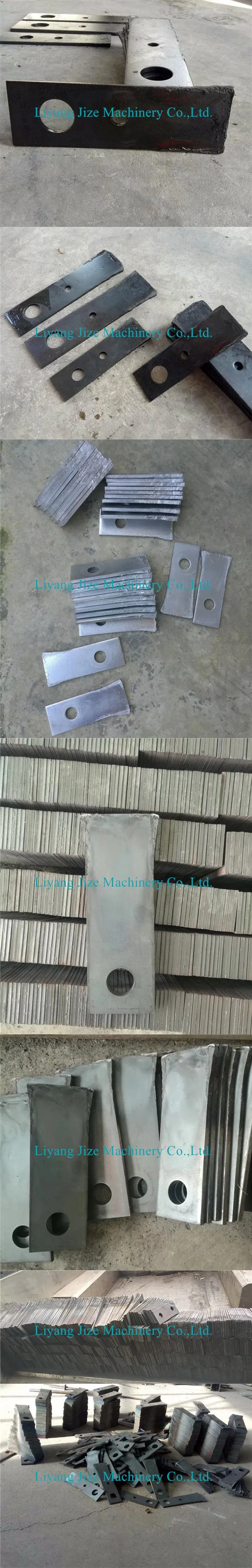 Sfsp Wood Sawdust Grinder Cutting Blades Hammer Mill Knives Tungsten Carbide Welded Hammer Beaters