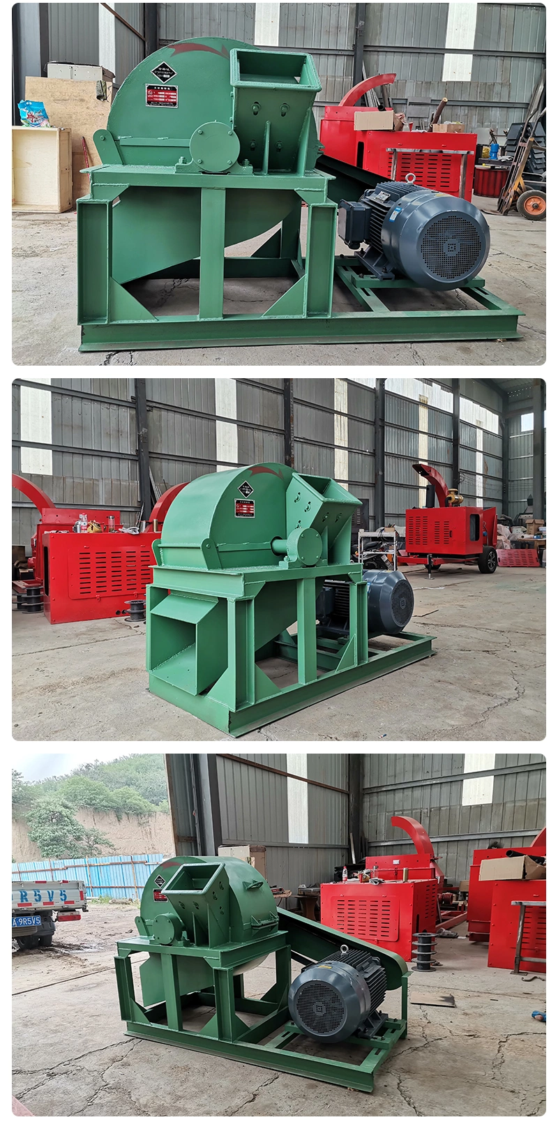 Wood Crusher Pulverizer Hammer Mill Machine Wood Grinder Chipper