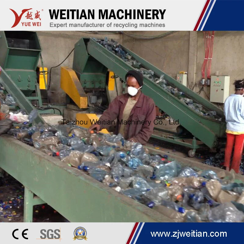 Waste Plastic Pet Bottle /Drum/Pallet/PP PE HDPE/LDPE/Rubber/Lump/PVC Pipe/PE Film/Jumbo Woven Bags/Garbage Crushing Crusher Recycling Plant Washing Machine