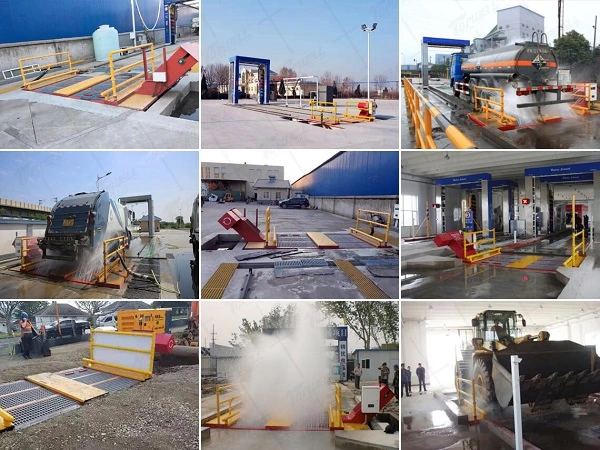 Construction Sites Truck Wheel Washing System, Consume Around 10L Water Per Vehicle