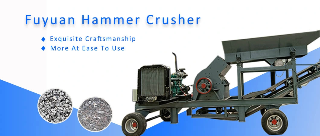 30tph Portable Diesel Mobile Hammer Crusher Machine for Stone Mining