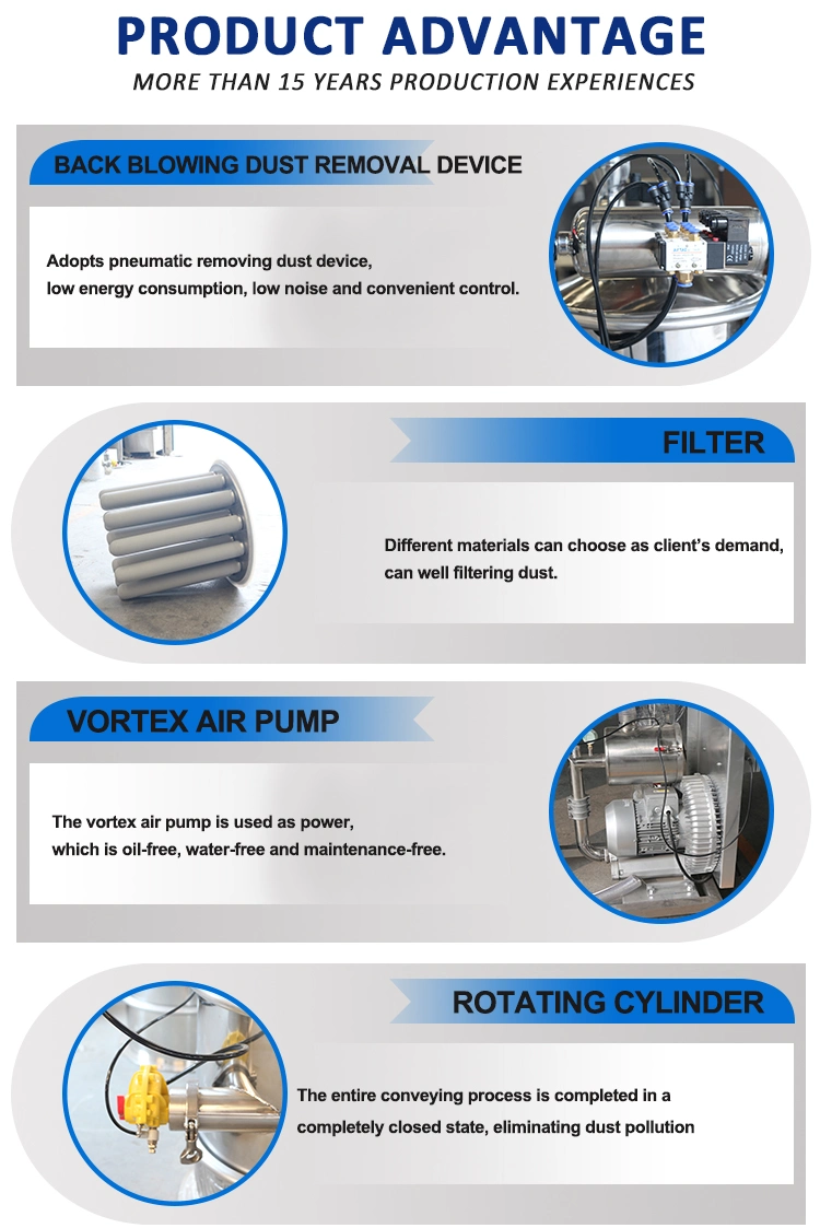 Stainless Steel Pneumatic Vacuum Conveyor for Powder and Granules