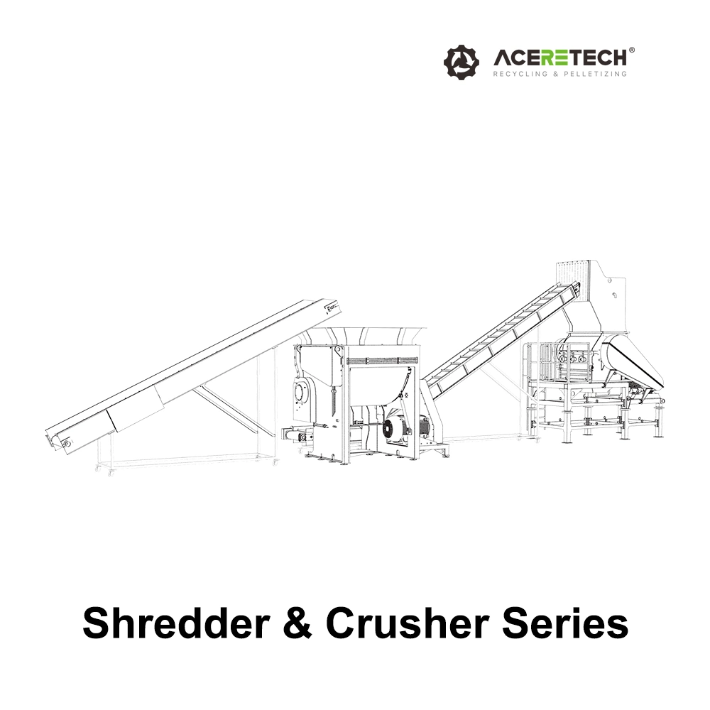 Crusher Machine Waste Plastic Sheets/Films Blow Mold Parts Crushing Machinery for Recycling