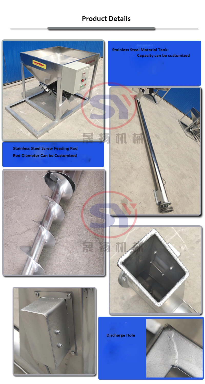 Commercial Spiral Screw Auger Conveyor for Cement and Grain Industry