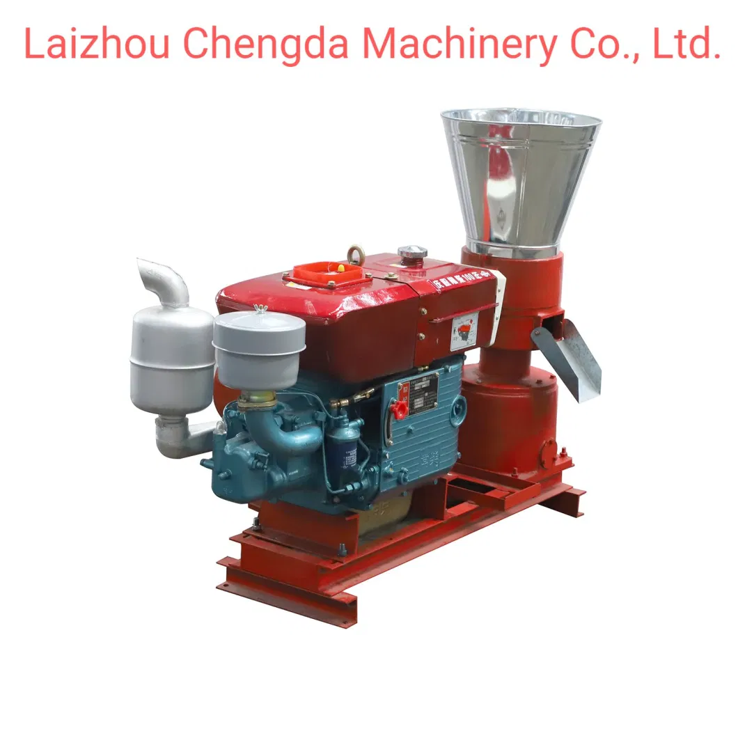 Kl150A Gasoline Engine Flat Die Pig Food Pellet Machine