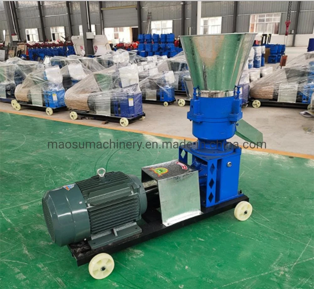 Low-Cost Flat Die Animal Food Pellet Mill Press Machine