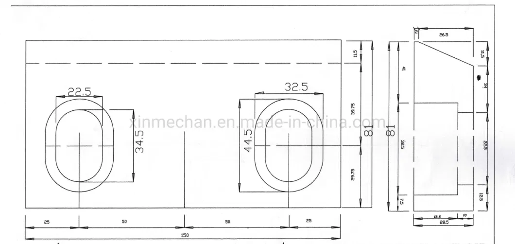 Metal Bar Steel Rubber Leather Wood Chipper Crushing Recycle Fly Shearing Blade Made in China