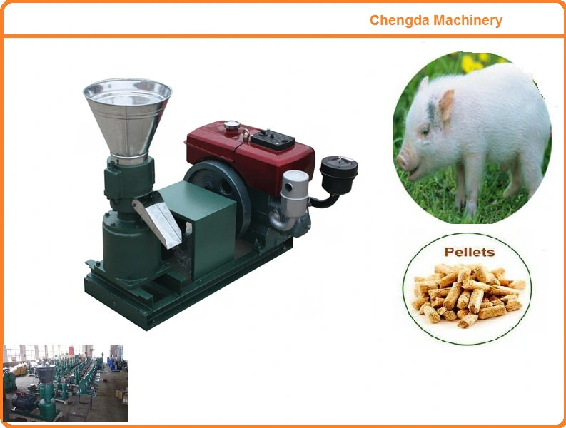 Kl150A Gasoline Engine Flat Die Pig Food Pellet Machine