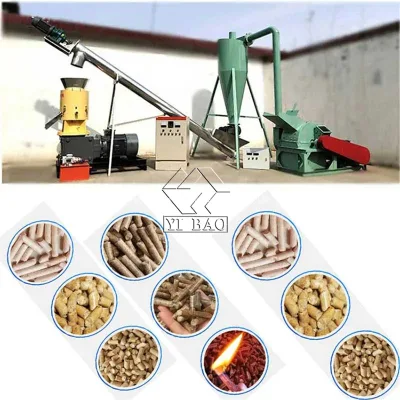 Il guscio è realizzato in acciaio inox 304 anello centrifugo verticale Macchina per pellet di legno di fusto
