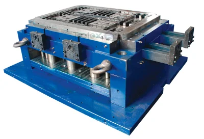 Stampi a iniezione in plastica per rack a vassoi piatti per impieghi pesanti con montaggio su rack Pallet di stoccaggio
