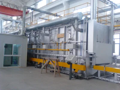 Forno di riscaldamento a rulli per cilindri a gas